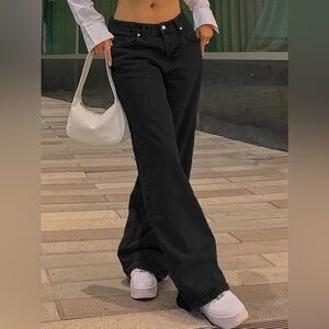 GILIPUR Wide Leg Jeans Size L